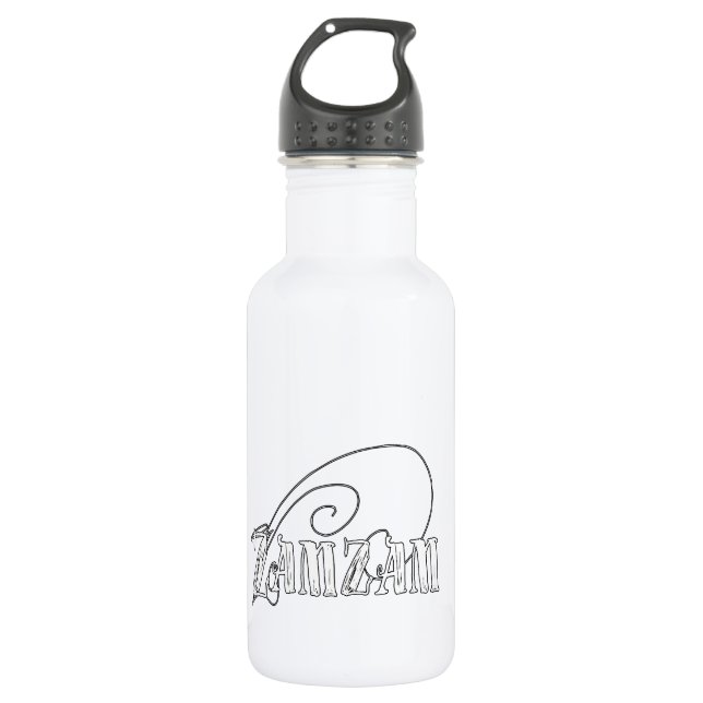 De Agua botella del zamzam (Anverso)