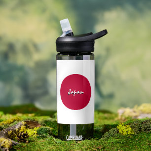 De Agua Botella japonesa, bandera patriótica japonesa