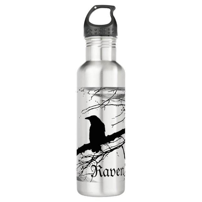 De Agua Botella Raven por Alexandra Cook (Anverso)