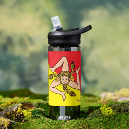 De Agua Botella siciliana, Triskelion, bandera patriótica 