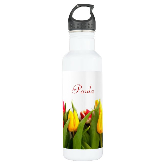 De Agua Botella Tulips Liberty (Anverso)