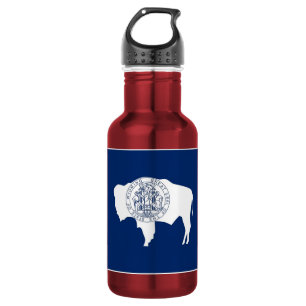 De Agua Botella Wyoming State Flag Liberty