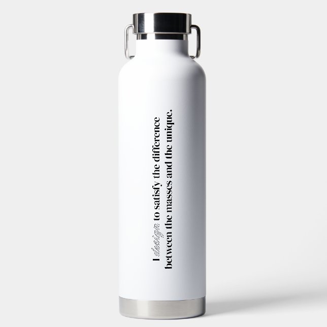 De Agua Diseño Botella Aislada al Vacío (Delantero)