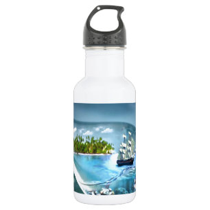 De Agua Nave en una botella
