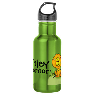 De Agua Nombrar a los niños león naranja verde botella peq