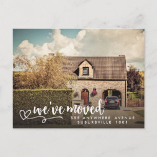 De Anuncios Nueva Dirección Mudanza Casa Foto Postal