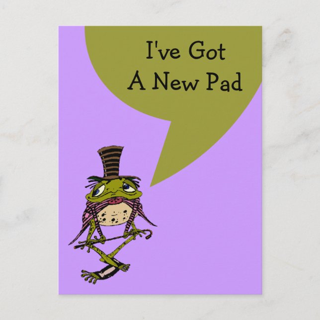 De Anuncios Postal Cute Me He Mudado Nueva Dirección Almohadil (Anverso)