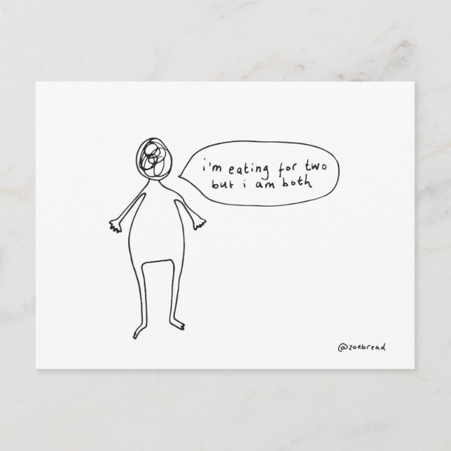 De Anuncios postal embarazada (Anverso)