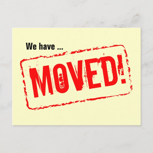 De Anuncios Postal móvil con estampado rojo (Anverso)