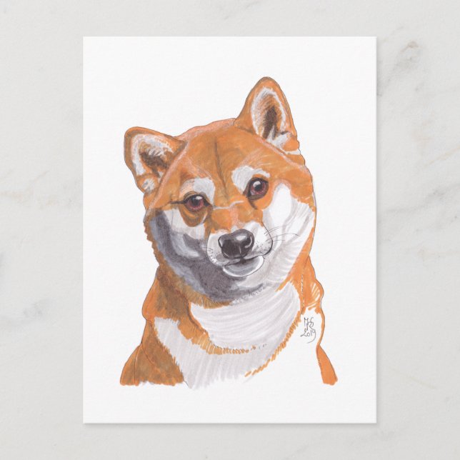 De Anuncios Postal Shibainu del Doggust 2019 (Anverso)