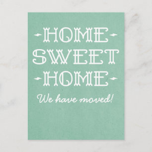 De Anuncios Postal verde para casa sincera dulce