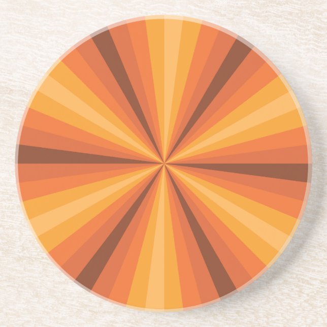De Arenisca Ilusión óptica naranja posavasos (Frente)