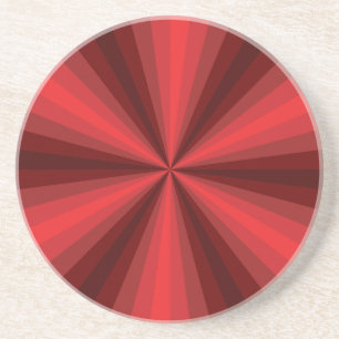 De Arenisca Ilusión Óptica Posavasos Rojo