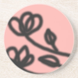 De Arenisca Mod Floral Posavasos (Rosa)