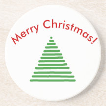 Posavasos - Árbol estilizado con texto curvo