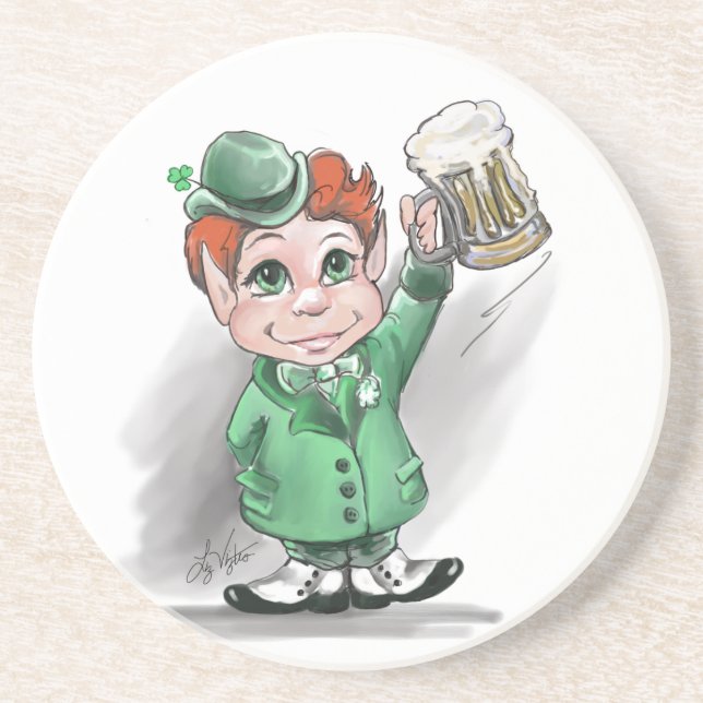 De Arenisca ¡Saludos irlandeses! Posavasos (Frente)