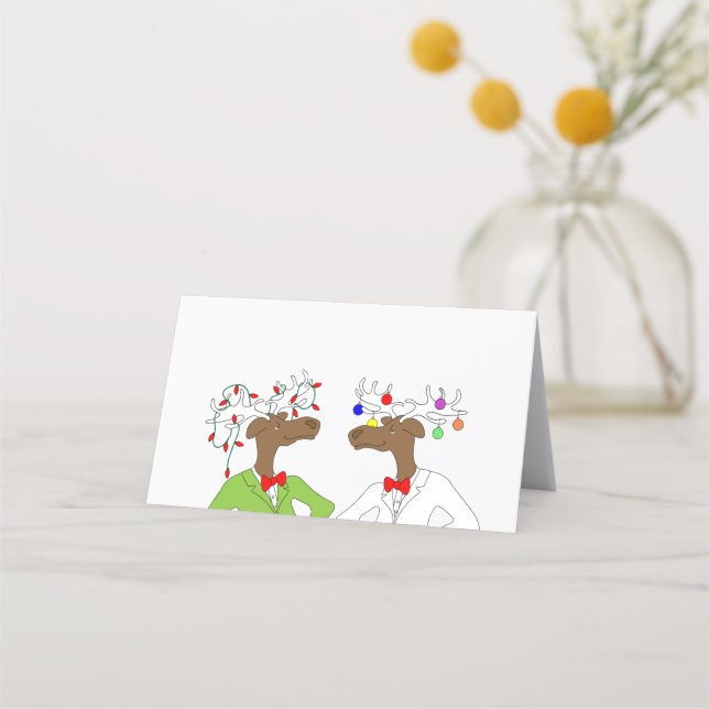 De Asiento 2 Tarjeta Moose Holiday Place (Anverso)