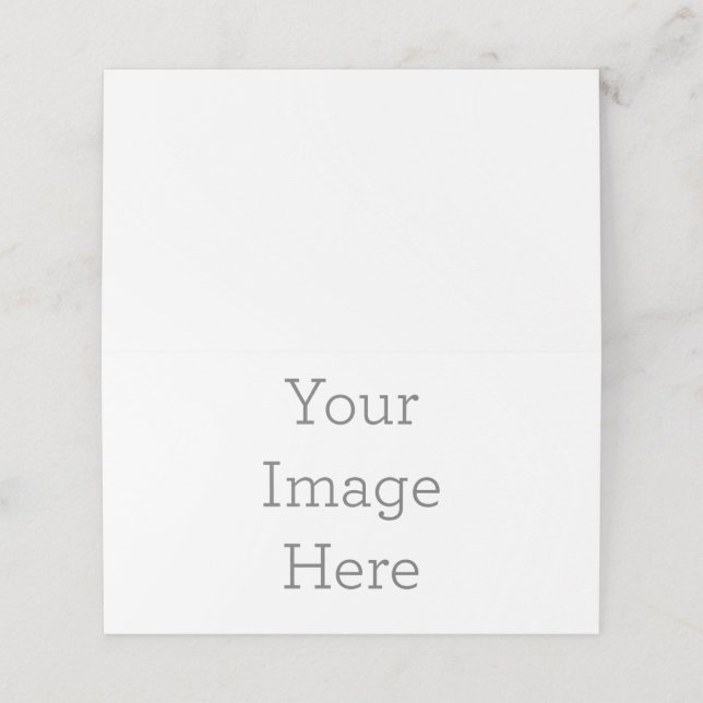 Tarjeta de asiento plegada,  estilo: Horizontal, papel: Mate signatura, sobres: Ninguno (Exterior desplegado)