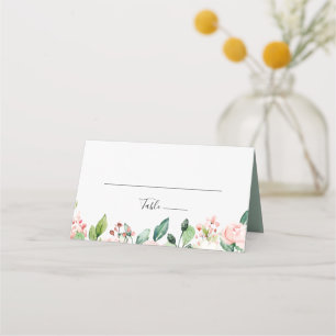 De Asiento Elegante Dainty Autumn Floral Boda Tarjeta Place