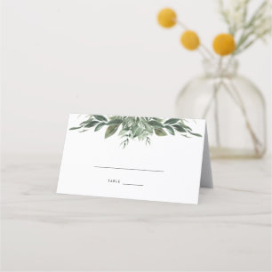 De Asiento Foliage Leaf Boda Nombre Tarjeta Lugar