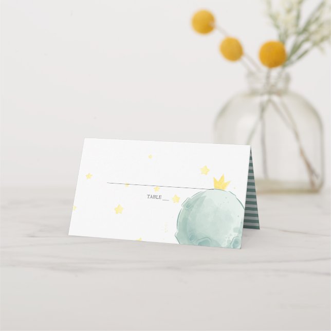 De Asiento Le Petit Prince | Tarjeta Baby Shower Place (Anverso)