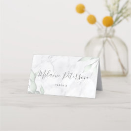 De Asiento Marble acuarela Floral Boda mesa plaza tarjeta
