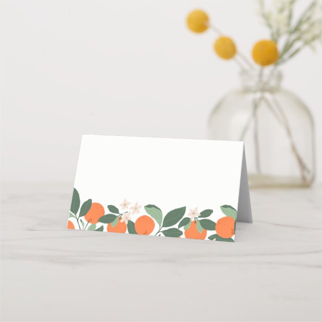 De Asiento Tarjeta Baby Shower Place Minimal Little Cutie Cit (Anverso)