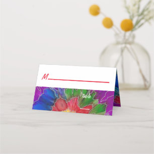 De Asiento Tarjeta Bar an Bat Mitzvah Tie Dye Design Place