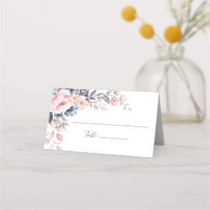 De Asiento Tarjeta Boda botánico rosa floral