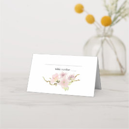 De Asiento Tarjeta Boda floral rosa Rubor Magnolia Floral Pla