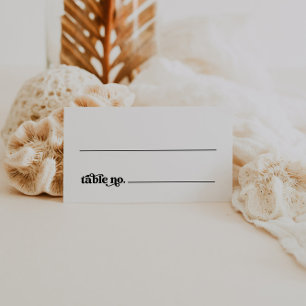 De Asiento Tarjeta Boho Retro Boda Place