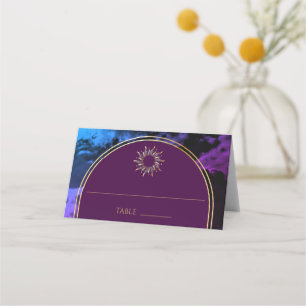 De Asiento Tarjeta Cosmic Purple Arch Astrológica Galaxia Pla