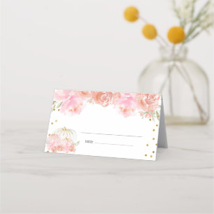 De Asiento Tarjeta Floral Pumpkin Baby Shower Place
