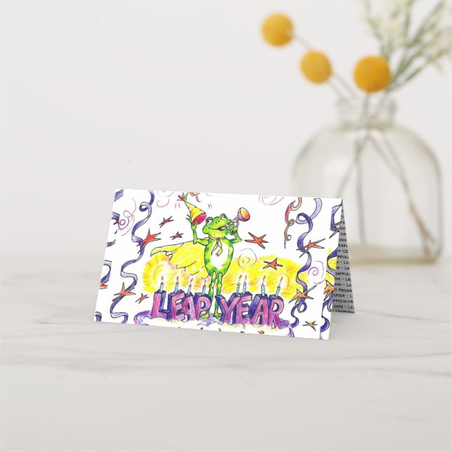 De Asiento Tarjeta Leap Year Place (Anverso)