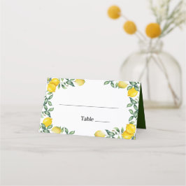 De Asiento Tarjeta Lemons Boda Place