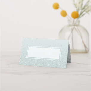 De Asiento Tarjeta Mint Green Purpurinoso Boda Place