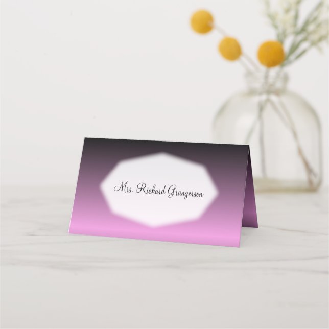 De Asiento Tarjeta Purple Stripe Place (Anverso)