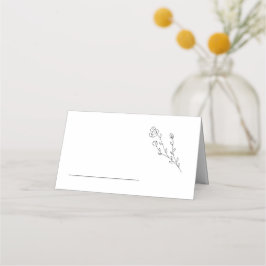 De Asiento Tarjeta Rustic Elegant Floral Boda Table Place