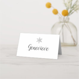 De Asiento Tarjeta Snowflake Place