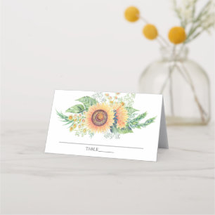 De Asiento Tarjeta Sunflower Garden Bridal Shower Place