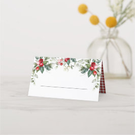 De Asiento Tarjeta Winter Berries Place