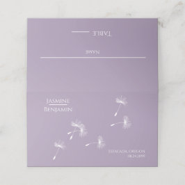 De Asiento Whimsical Dandelion Boda Place / Tarjeta Escort