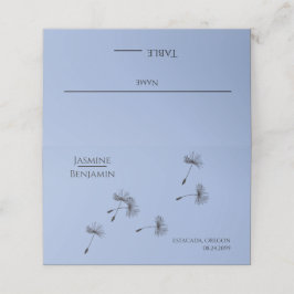 De Asiento Whimsical Dandelion Boda Place / Tarjeta Escort