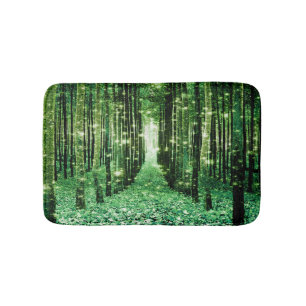 De Baño Alfombrilla Bosque Mágico Verde Misterio