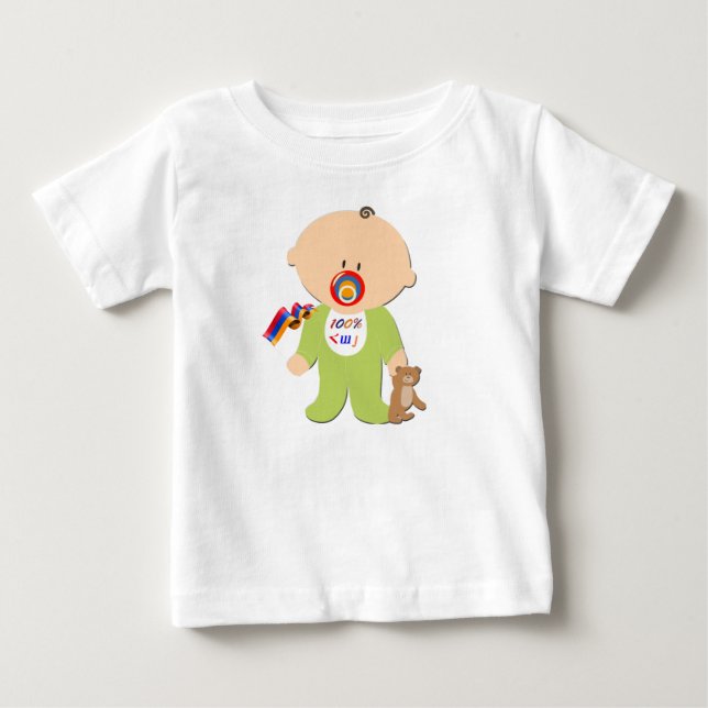 De Bebé 100% armenio 100% հ ա camiseta յ (Anverso)