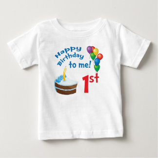 De Bebé 1r Camiseta del cumpleaños