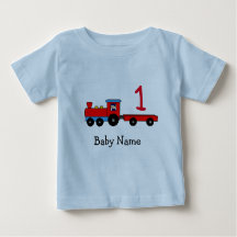 1r Camiseta personalizada cumpleaños del tren
