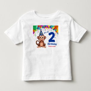 De Bebé 2.ª Camiseta personalizada por cumpleaños, Fiesta 