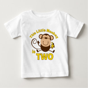 De Bebé 2da camiseta del niño del muchacho del cumpleaño