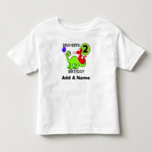 De Bebé 2da camiseta personalizada del cumpleaños del